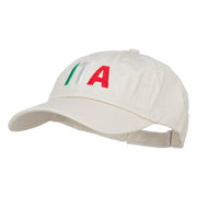 Italy ITA Flag Embroidered Low Profile Cap