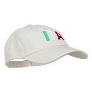 Italy ITA Flag Embroidered Low Profile Cap