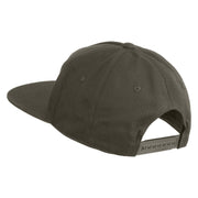 The Skeleton Dance 1929 Embroidered 5 Panel Cotton High Profile Flat Bill Unstructured Cap - Olive OSFM