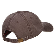 Fly Fishing Man Embroidered Washed Cap