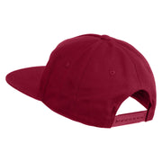 The Skeleton Dance 1929 Embroidered 5 Panel Cotton High Profile Flat Bill Unstructured Cap - Burgundy OSFM