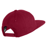 The Skeleton Dance 1929 Embroidered 5 Panel Cotton High Profile Flat Bill Unstructured Cap - Burgundy OSFM