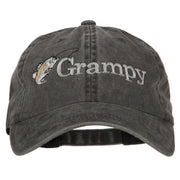 Grampy Embroidered Washed Cotton Twill Cap