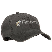 Grampy Embroidered Washed Cotton Twill Cap