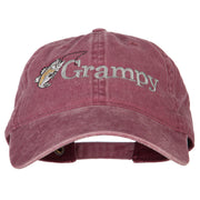 Grampy Embroidered Washed Cotton Twill Cap