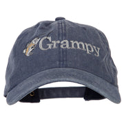 Grampy Embroidered Washed Cotton Twill Cap