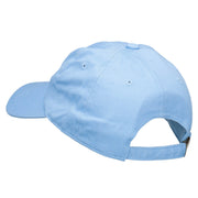 Eyelashes Embroidered Unstructured Washed Cap