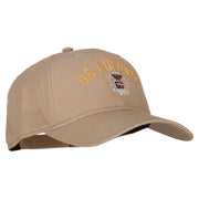 US Air Force Logo Embroidered Solid Cotton Pro Style Cap