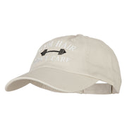 Gym Hair Don't Care Embroidered Low Profile Cotton Cap