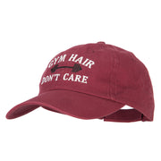 Gym Hair Don't Care Embroidered Low Profile Cotton Cap