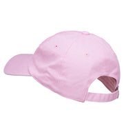 Eyelashes Embroidered Unstructured Washed Cap