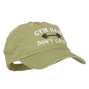 Gym Hair Don't Care Embroidered Low Profile Cotton Cap