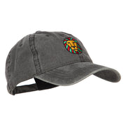 Rasta Lion Embroidered Washed Cap