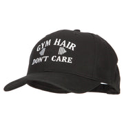 Gym Hair Don't Care Embroidered Solid Cotton Pro Cap