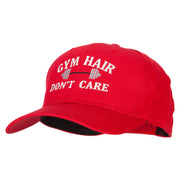 Gym Hair Don't Care Embroidered Solid Cotton Pro Cap