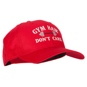 Gym Hair Don't Care Embroidered Solid Cotton Pro Cap