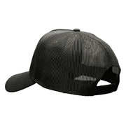 You Did It Embroidered Solid Cotton Twill 5 panel Mesh Back Cap