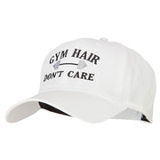 Gym Hair Don't Care Embroidered Solid Cotton Pro Cap