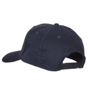 US Navy Veteran Circle Symbol Embroidered Solid Cotton Pro Style Cap