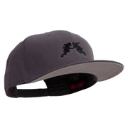 Football Defense Embroidered Prostyle Snapback - Charcoal OSFM