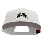 Football Defense Embroidered Prostyle Snapback - White OSFM