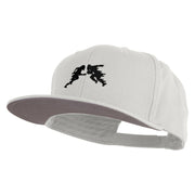 Football Defense Embroidered Prostyle Snapback - White OSFM