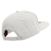 Football Defense Embroidered Prostyle Snapback - White OSFM