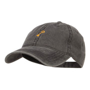 Mini Key Embroidered Washed Cap