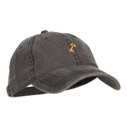 Mini Key Embroidered Washed Cap