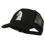 Youth Knight Chess Embroidered Mesh Cap