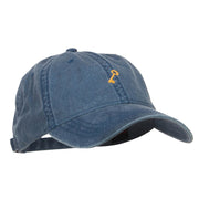 Mini Key Embroidered Washed Cap