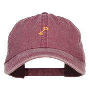 Mini Key Embroidered Washed Cap