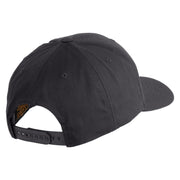 U.S. Army Cavalry Collar Insignia Embroidered Retro Cotton Blend Snapback Cap - Charcoal OSFM