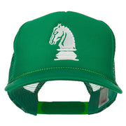 Youth Knight Chess Embroidered Mesh Cap