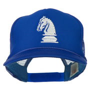 Youth Knight Chess Embroidered Mesh Cap