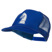 Youth Knight Chess Embroidered Mesh Cap