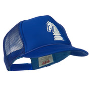 Youth Knight Chess Embroidered Mesh Cap