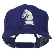 Youth Knight Chess Embroidered Mesh Cap