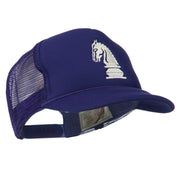 Youth Knight Chess Embroidered Mesh Cap