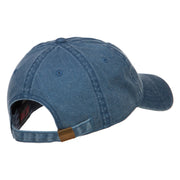 Flying Eyeball Embroidered Washed Cap