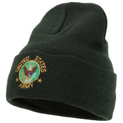 US Army Circle Symbol Embroidered Long Beanie