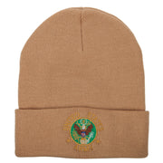 US Army Circle Symbol Embroidered Long Beanie