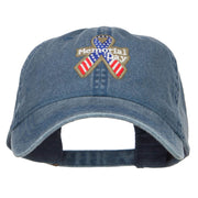 Memorial Day USA Ribbon Patched Cap