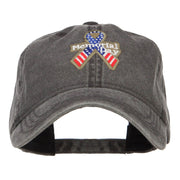 Memorial Day USA Ribbon Patched Cap