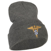 Army Medical Specialist Embroidered Long Knitted Beanie