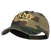 Army Veteran Letters Embroidered Camo Cap