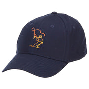 Fly Fishing Man Embroidered Cotton Twill Cap