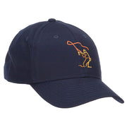 Fly Fishing Man Embroidered Cotton Twill Cap