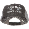 Gym Hair Don't Care Embroidered Cotton Mesh Cap