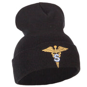 Army Medical Specialist Embroidered Long Knitted Beanie